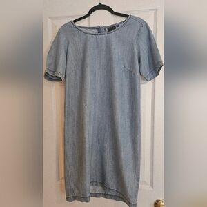 b.young Casual Light Blue Denim Women's Dress. Size 36.